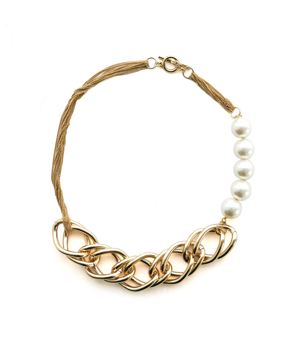 CHIEさんコラボ]PEARL CHAIN COMBI NECKLACE[本店限定]|marjour(マージュール)公式サイト ALL ITEM通販