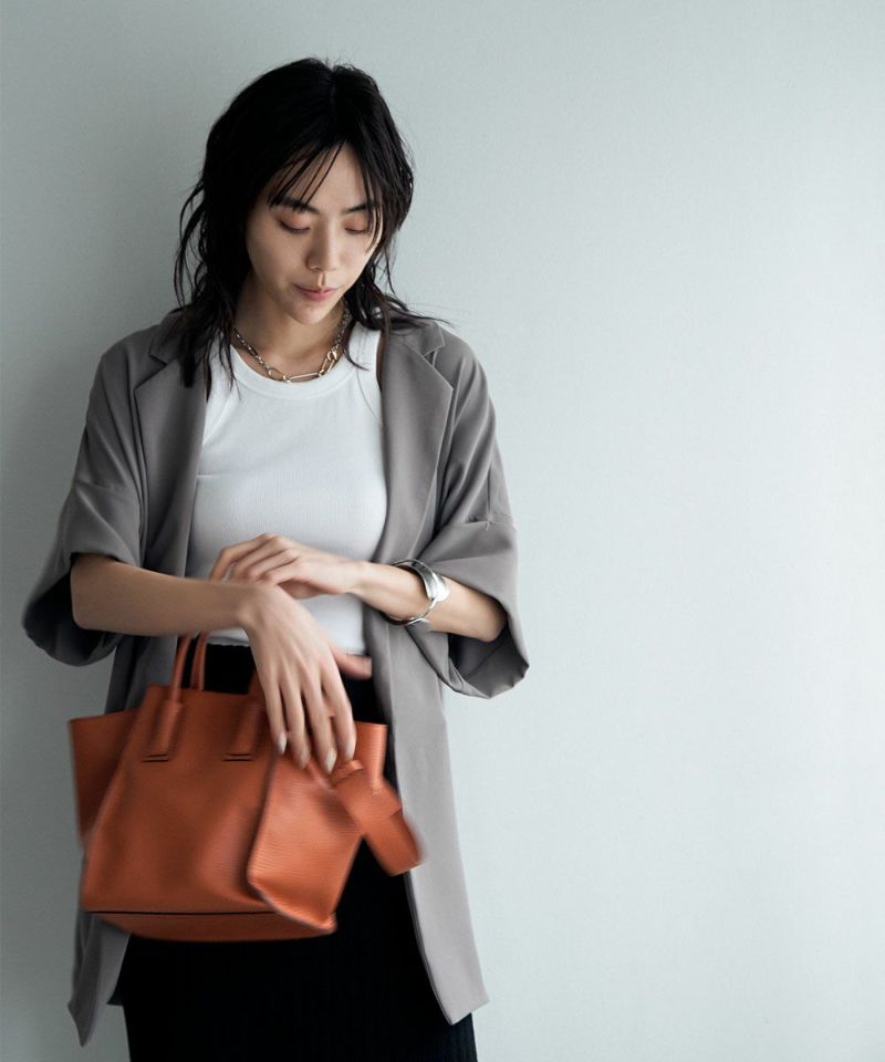 m.]LEATHER SHOULDER TOTE BAG[本店限定]|marjour(マージュール)公式