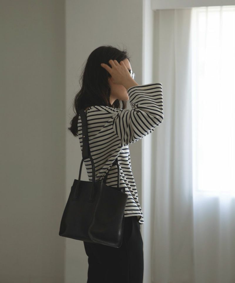 m.]LEATHER SHOULDER TOTE BAG[本店限定]|marjour(マージュール)公式 ...