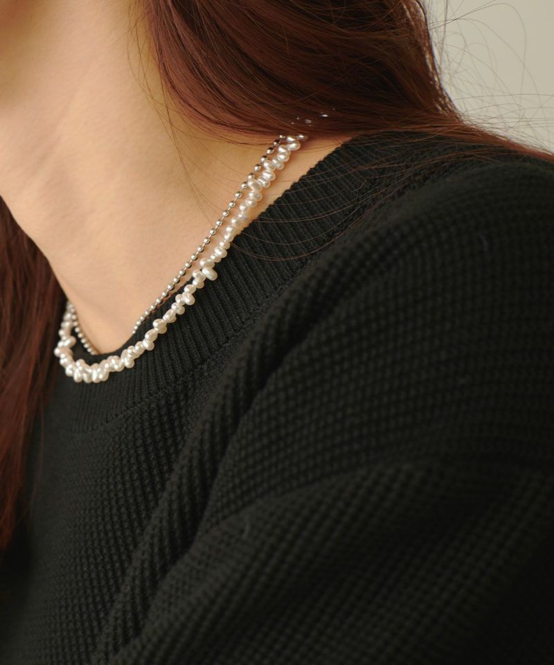 SURGICAL]IRREGULAR PEARL NECKLACE|marjour(マージュール)公式サイト