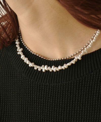 SURGICAL]IRREGULAR PEARL NECKLACE|marjour(マージュール)公式サイト