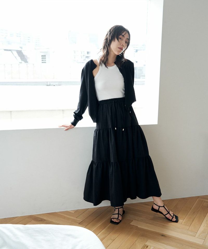 NYLON TIERED SKIRT|marjour(マージュール)公式サイト ALL ITEM通販