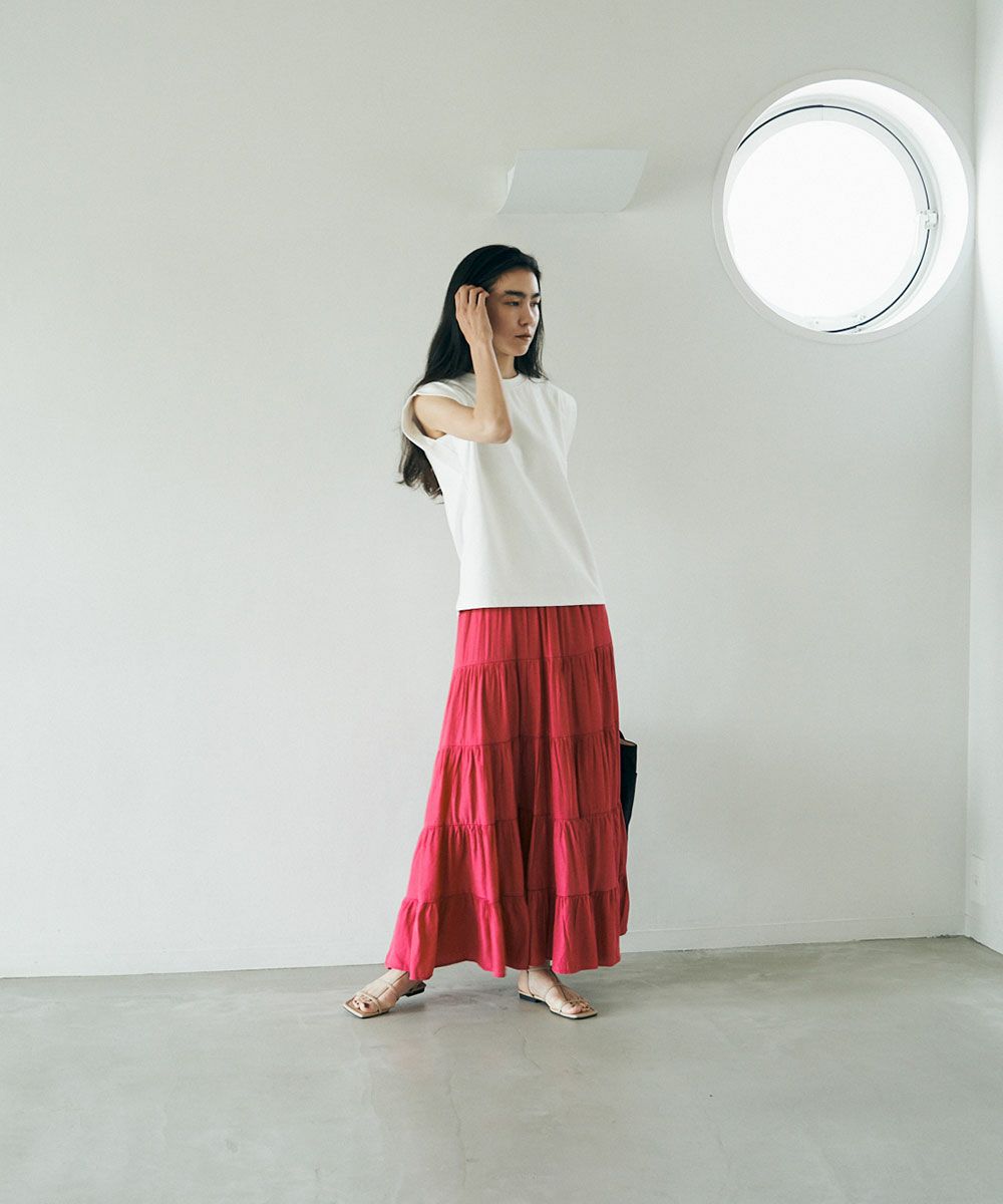 MAGENTA TIERED SKIRT|marjour(マージュール)公式サイト ALL ITEM通販