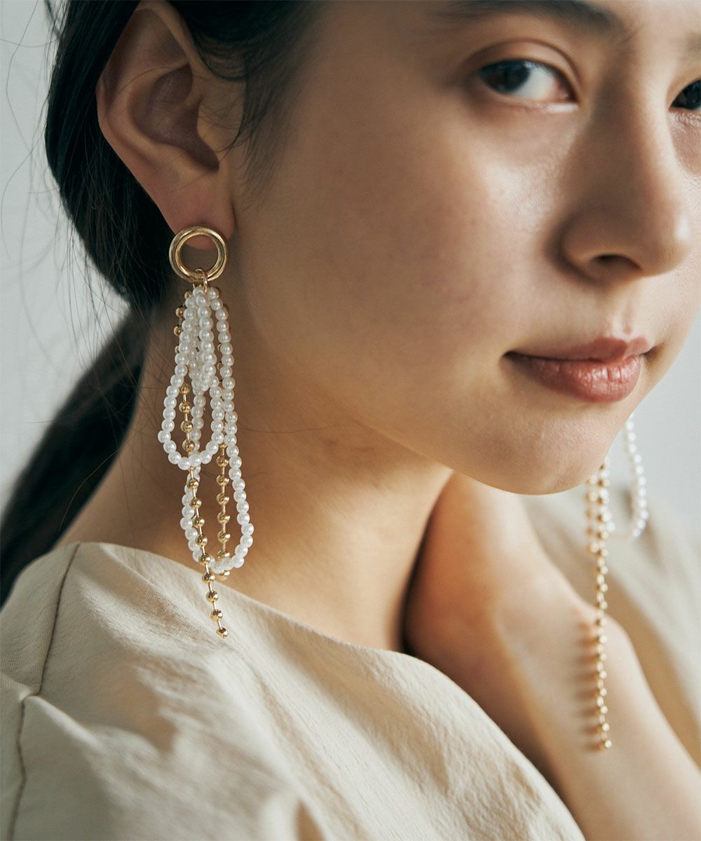 PEARL×BALLCHAIN PIERCE|marjour(マージュール)公式サイト ALL ITEM通販