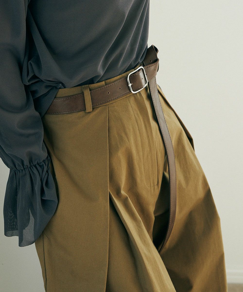 SLIM BUCKLE LONG BELT