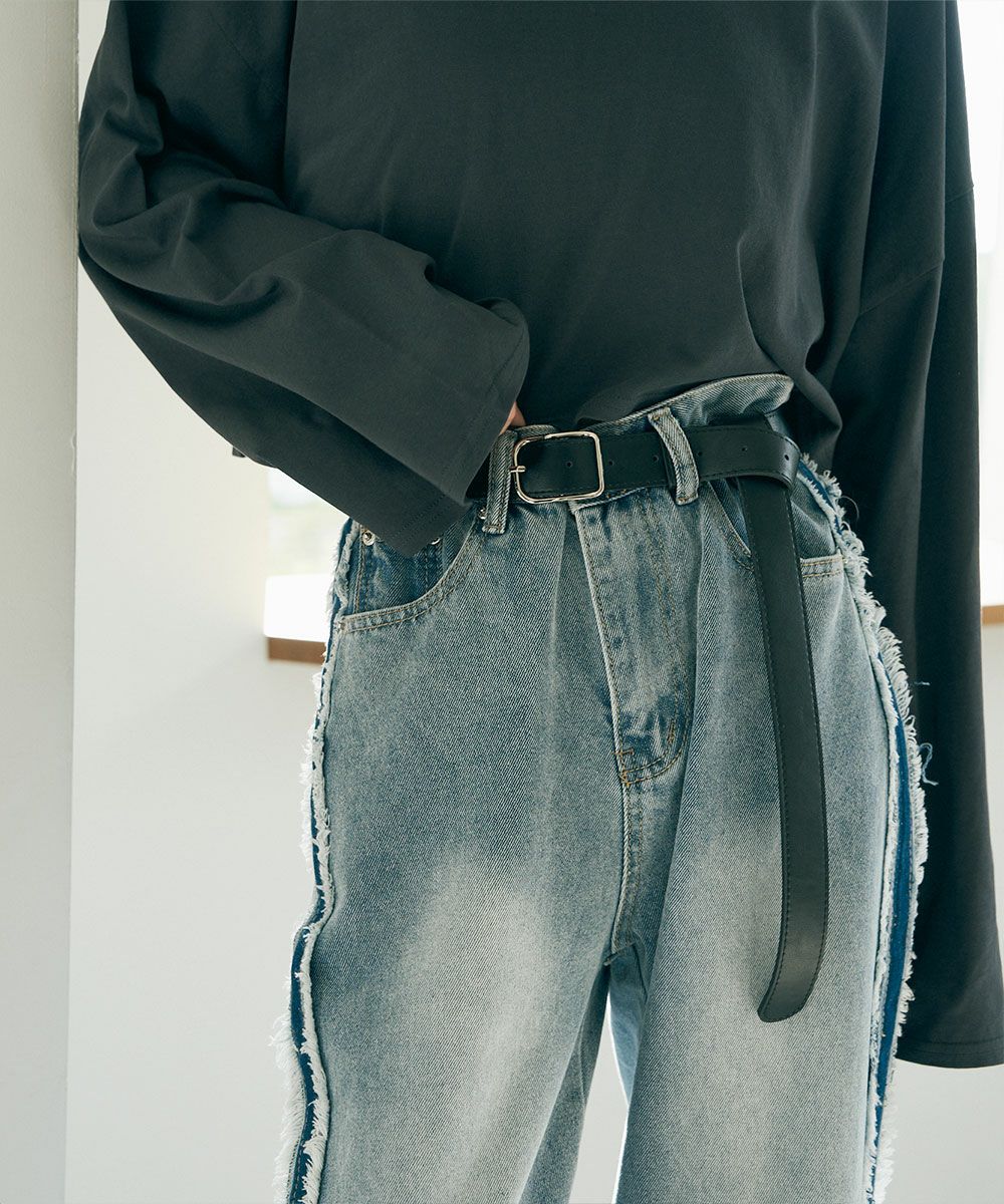 SLIM BUCKLE LONG BELT