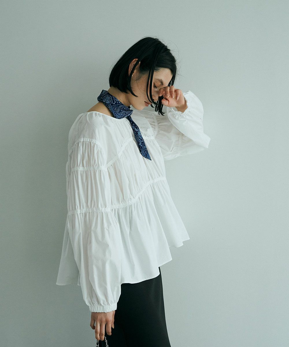 MONOTONE GATHER BLOUSE|marjour(マージュール)公式サイト ALL ITEM通販